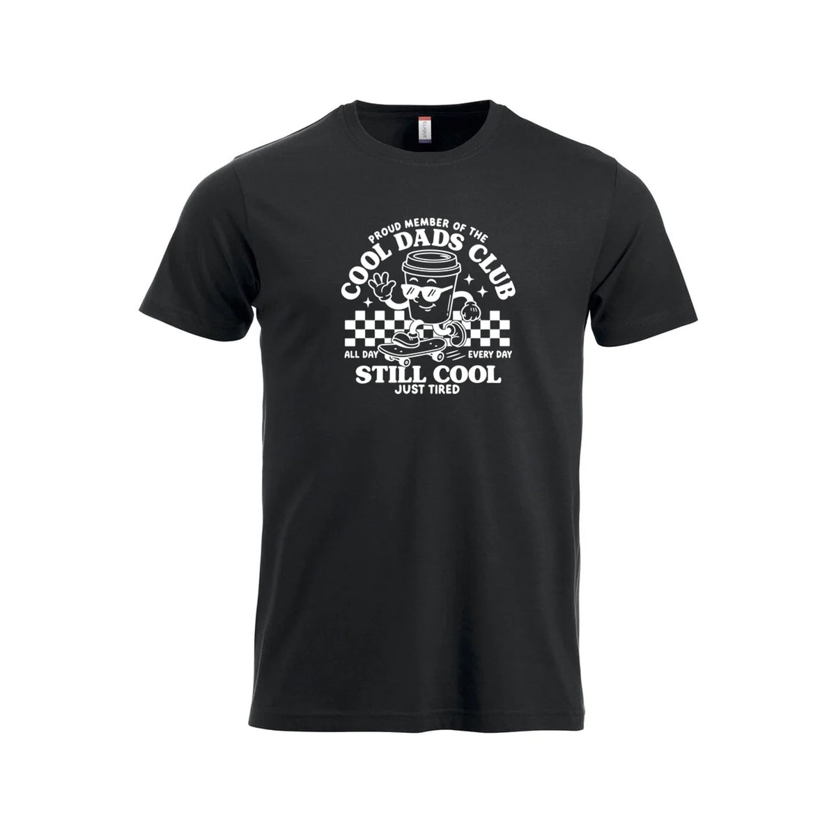 Cool Dads Club t-skjorte – Sort – foran