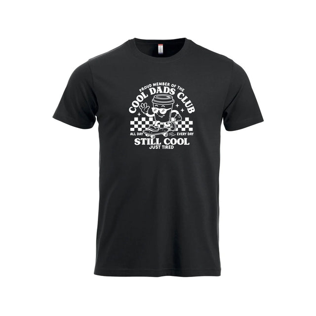 Cool Dads Club t-skjorte – Sort – foran