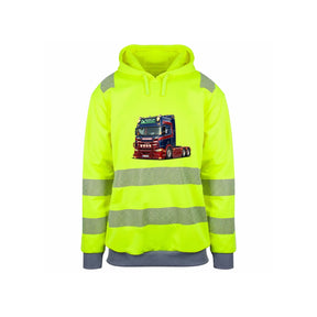 Digtec Vabis Reflekshoodie – Safety Gul – foran
