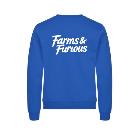 Farms & Furious Genser – Blå – bak
