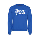 Farms & Furious Genser – Blå – foran
