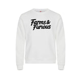 Farms & Furious Genser – Hvit – foran