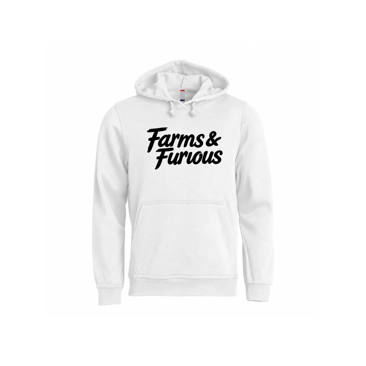 Farms & Furious Hettegenser – Hvit – foran