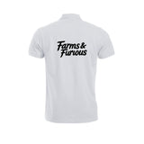 Farms & Furious Piquet – Hvit – bak