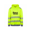 Farms & Furious Reflekshoodie – Safety Gul – foran