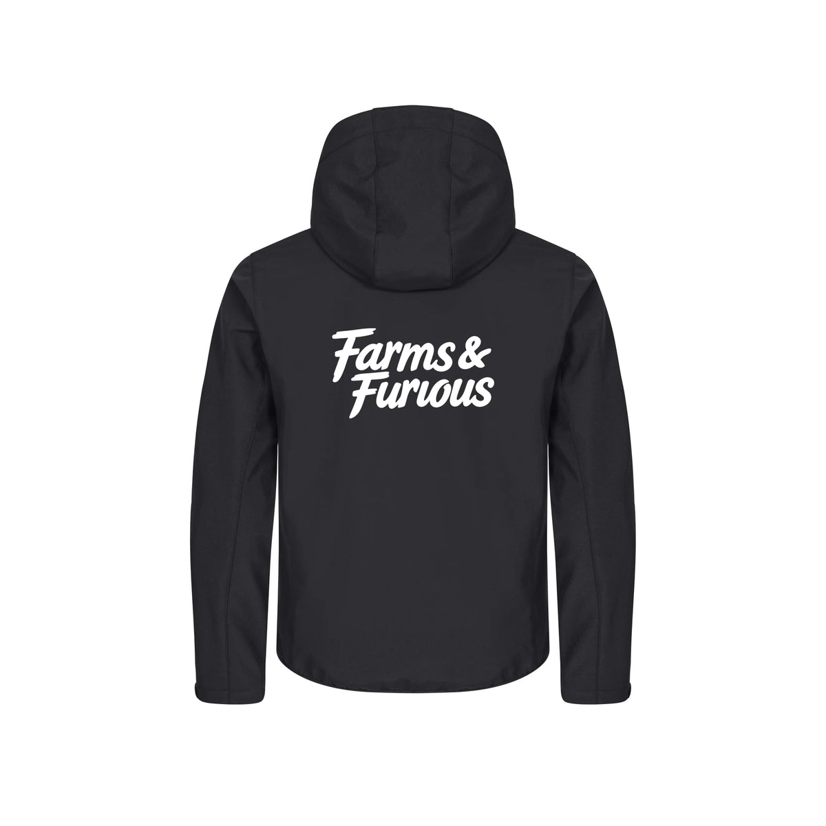 Farms & Furious Softshelljakke – Sort – bak