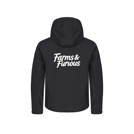 Farms & Furious Softshelljakke – Sort – bak