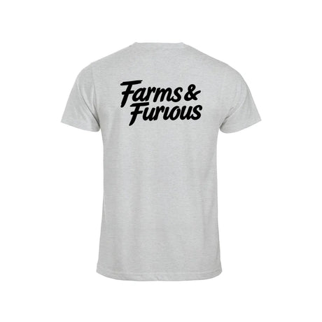 Farms & Furious T-skjorte – Aske – bak