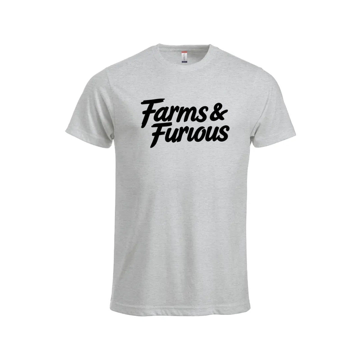 Farms & Furious T-skjorte – Aske – foran