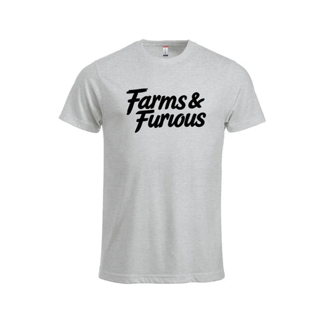 Farms & Furious T-skjorte – Aske – foran