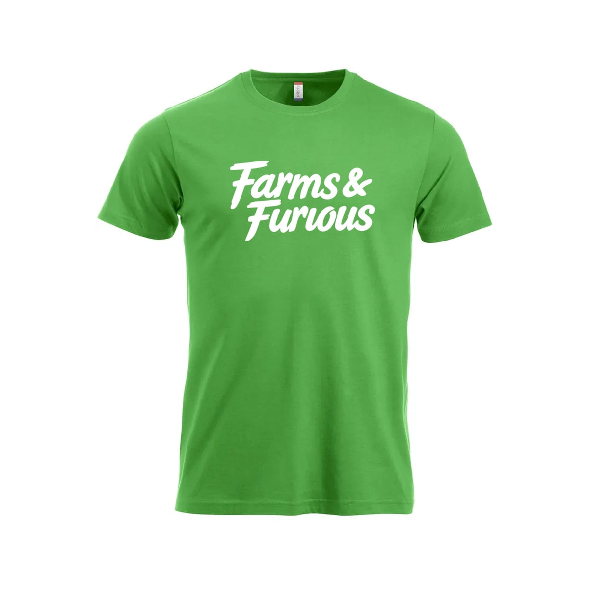 Farms & Furious T-skjorte – Grønn – foran