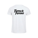 Farms & Furious T-skjorte – Hvit – bak