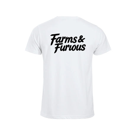 Farms & Furious T-skjorte – Hvit – bak