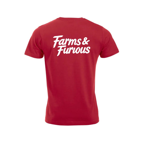 Farms & Furious T-skjorte – Rød – bak