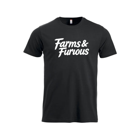 Farms & Furious T-skjorte – Sort – foran