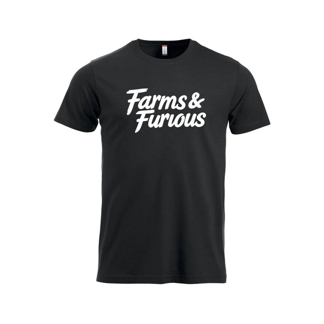 Farms & Furious T-skjorte – Sort – foran