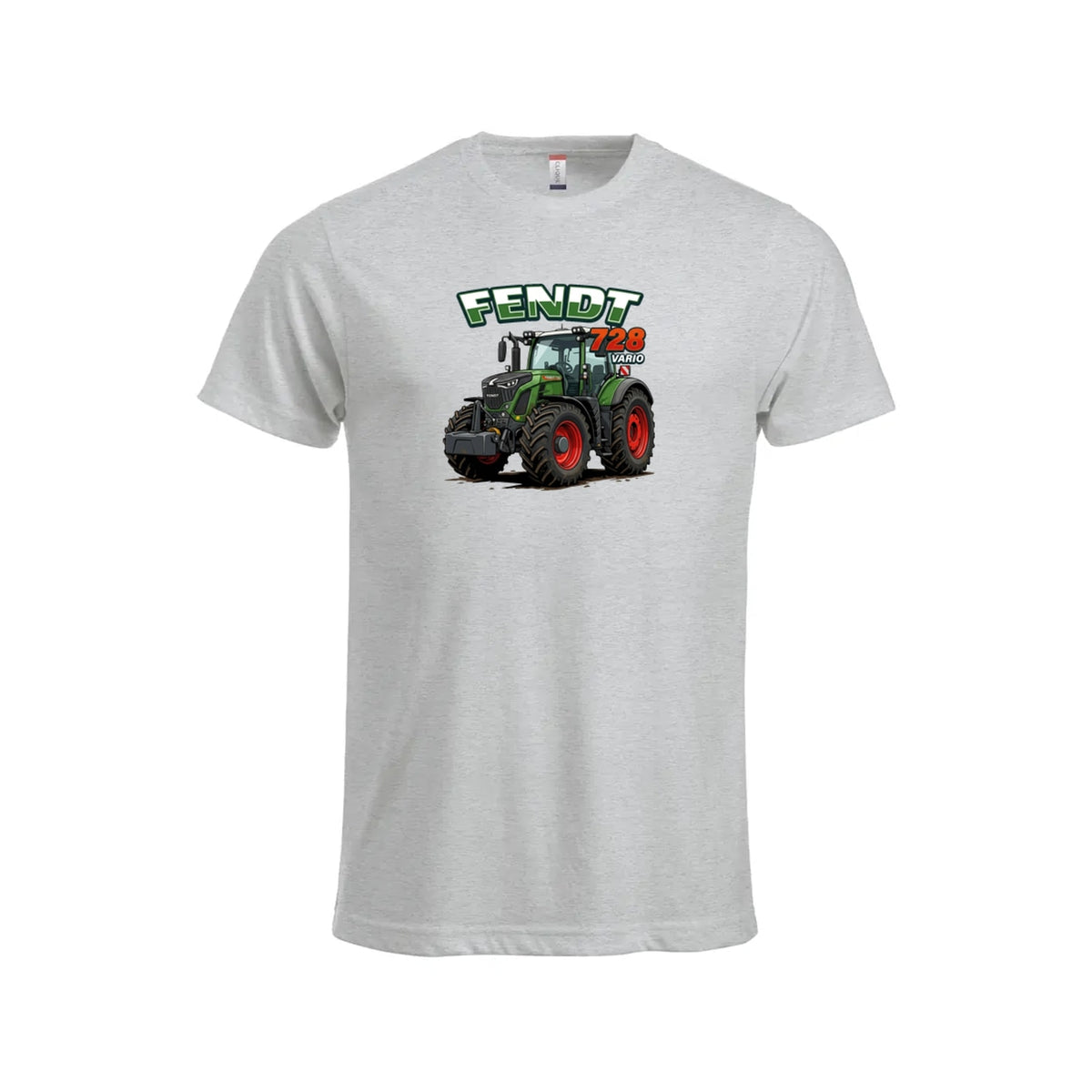 Fendt 728 Vario T-skjorte – Aske – foran