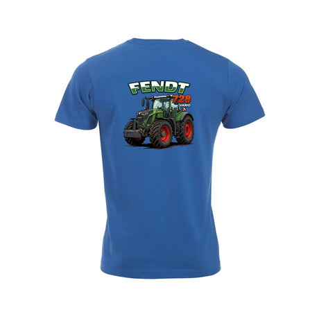 Fendt 728 Vario T-skjorte – Blå – bak