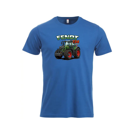 Fendt 728 Vario T-skjorte – Blå – foran