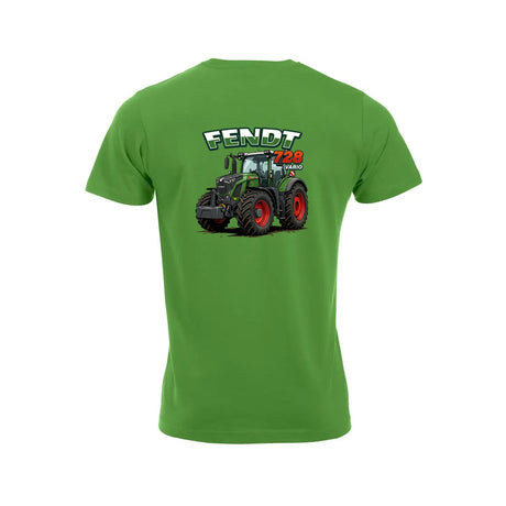 Fendt 728 Vario T-skjorte – Grønn – bak