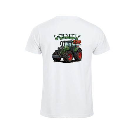 Fendt 728 Vario T-skjorte – Hvit – bak