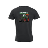 Fendt 728 Vario T-skjorte – Sort – bak