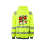 Æ VIL HEIM!! Reflekshoodie – Safety Gul – bak