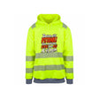Æ VIL HEIM!! Reflekshoodie – Safety Gul – foran