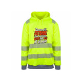 Æ VIL HEIM!! Reflekshoodie – Safety Gul – foran