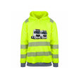 Fredstad Duo Reflekshoodie – Safety Gul – foran