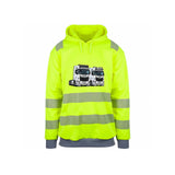 Fredstad Duo Reflekshoodie – Safety Gul – foran