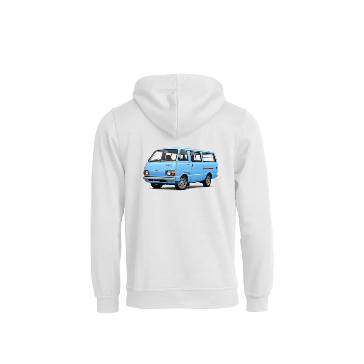 Hiace BabyBlue Hettegenser – Hvit – bak