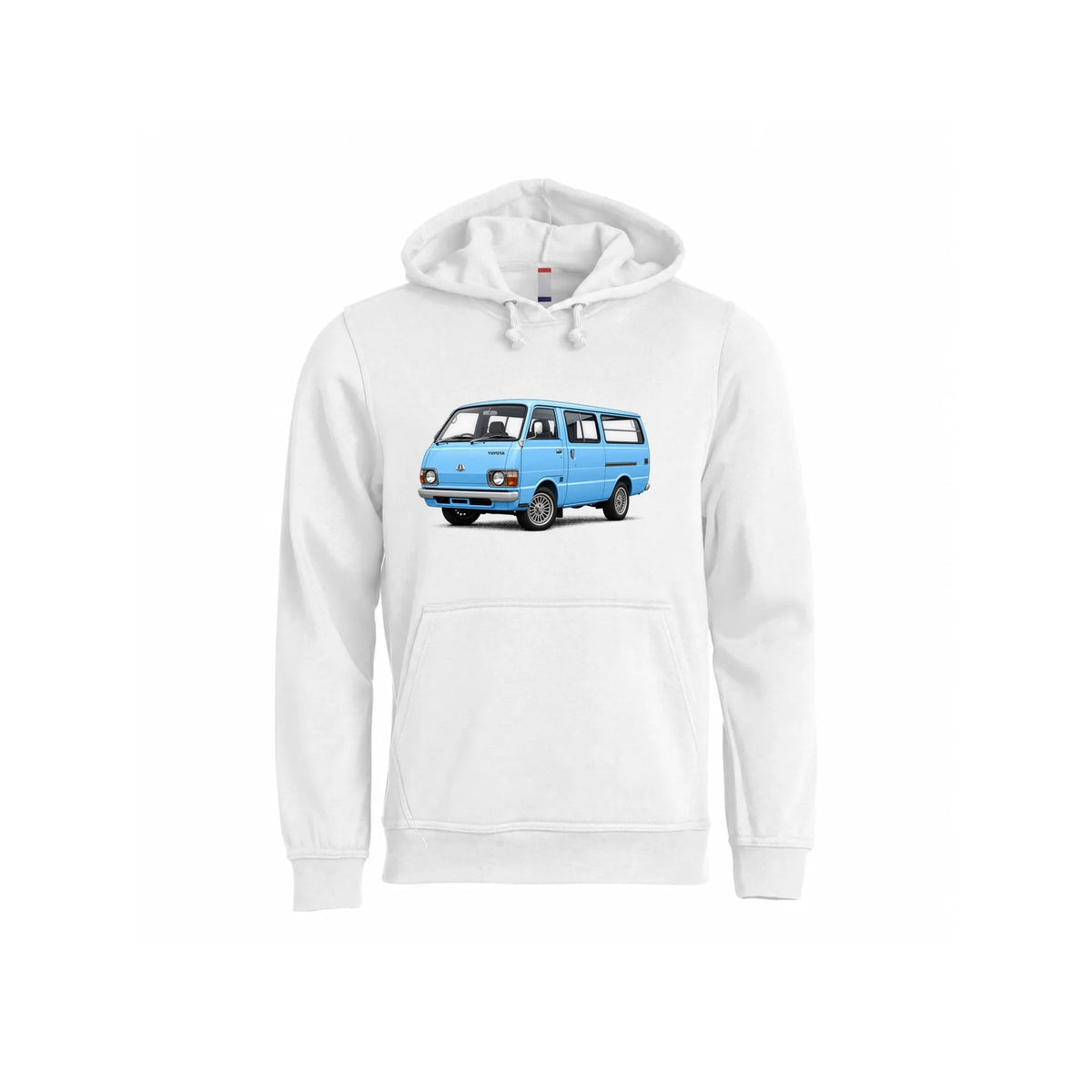Hiace BabyBlue Hettegenser – Hvit – foran