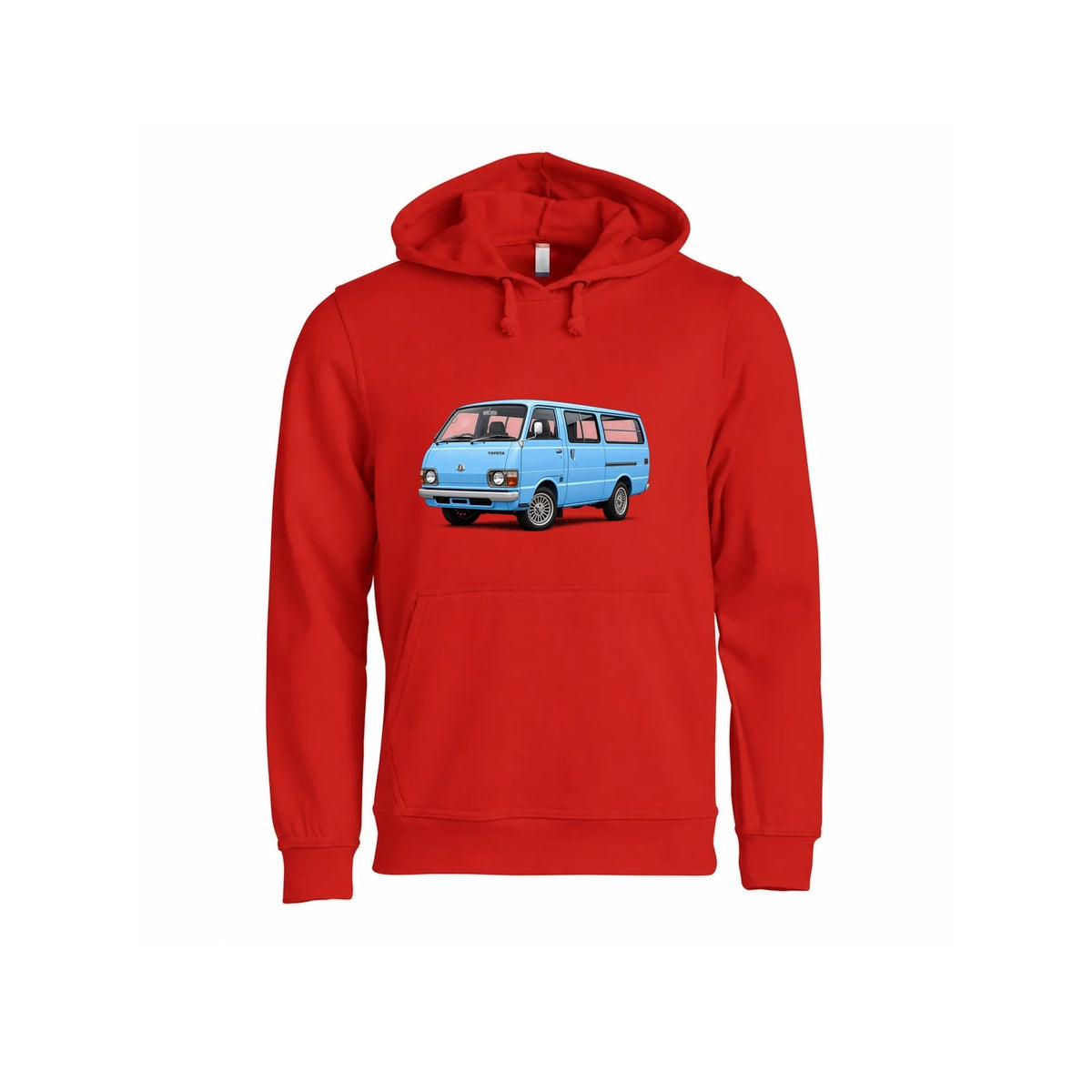 Hiace BabyBlue Hettegenser – Rød – foran
