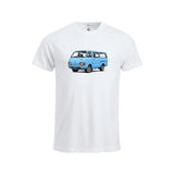 Hiace BabyBlue T-skjorte – Hvit – foran