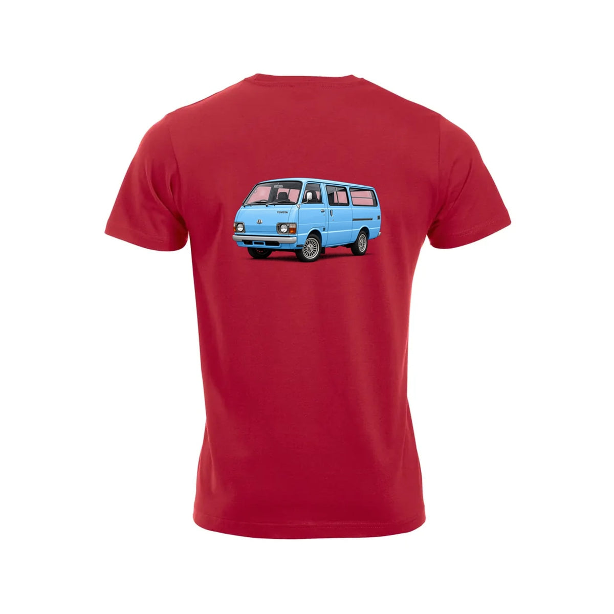 Hiace BabyBlue T-skjorte – Rød – bak