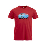 Hiace BabyBlue T-skjorte – Rød – foran