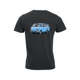 Hiace BabyBlue T-skjorte – Sort – bak