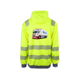 Helles Frigo Reflekshoodie – Safety Gul – bak