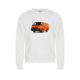 Hiace Orange Genser – Hvit – foran
