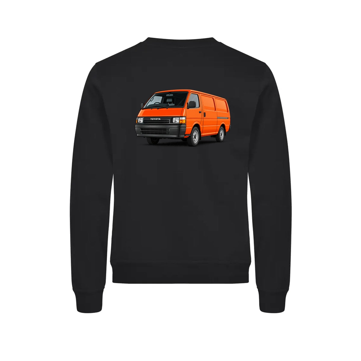 Hiace Orange Genser – Sort – bak