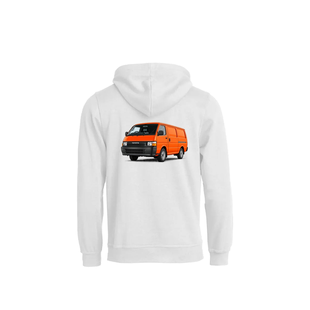 Hiace Orange Hettegenser – Hvit – bak