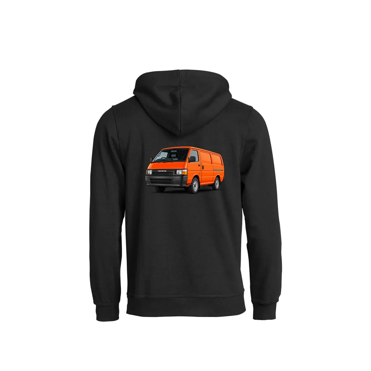 Hiace Orange Hettegenser – Sort – bak