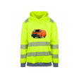 Hiace Orange Reflekshoodie – Safety Gul – foran