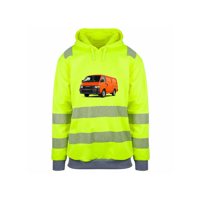 Hiace Orange Reflekshoodie – Safety Gul – foran