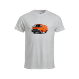 Hiace Orange T-skjorte – Aske – foran