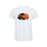 Hiace Orange T-skjorte – Hvit – bak