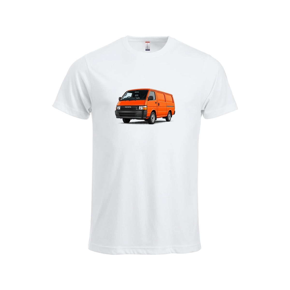 Hiace Orange T-skjorte – Hvit – foran