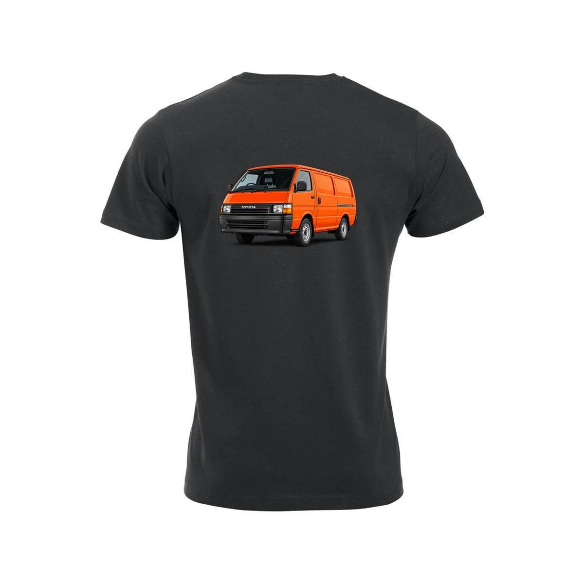Hiace Orange T-skjorte – Sort – bak