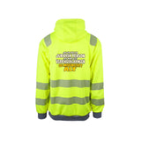 Juridisk Person Reflekshoodie – Safety Gul – bak